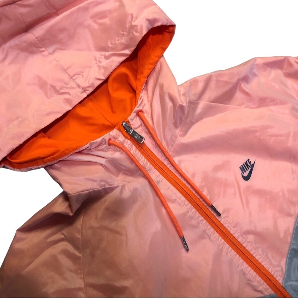 Nike Nylon Jacket Color Block Hoodie - Picture 2 of 8
